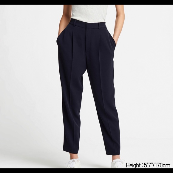 drape tapered pants uniqlo